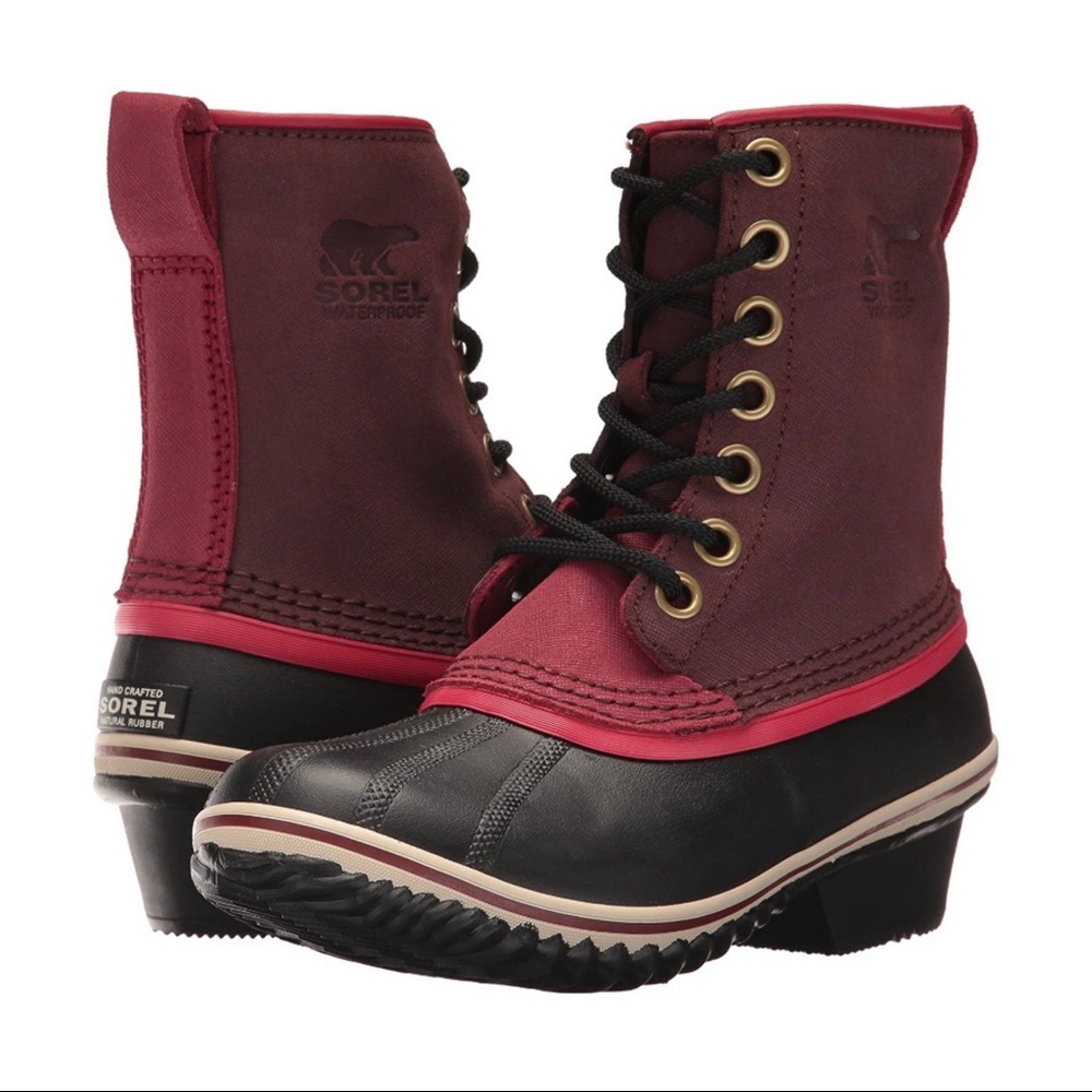 Sorel Slimpack 1964 Redwood Candy Apple Boots